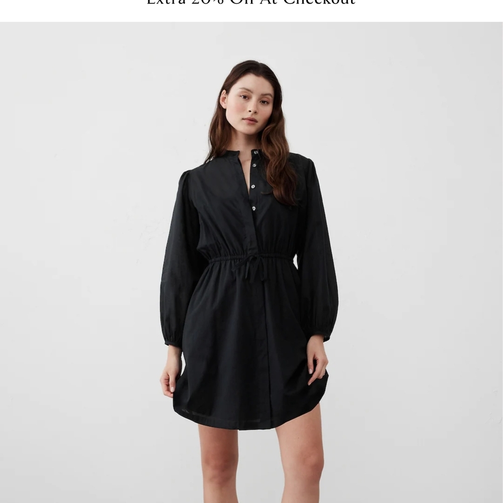Elegant Black Button-Up Dress